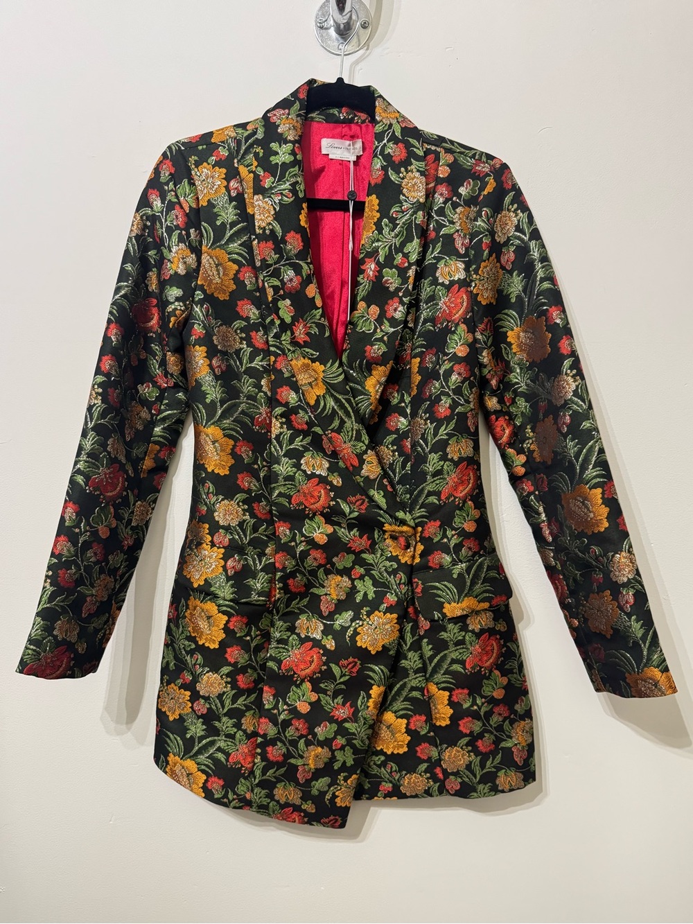 Lovers + Friends Ally Mini Blazer Dress in Black Floral